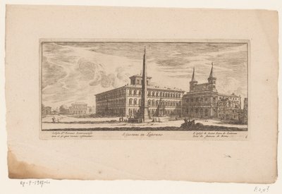 Vista de la plaza trasera de San Juan de Letrán, en Roma
S. Giovani in Laterano / Ecclesia St. Ioannis Lateranensis nua er ijs (...) / L