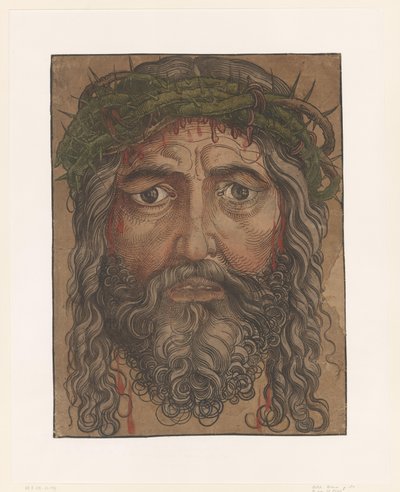 Rostro de Cristo con corona de espinas de Anonymous