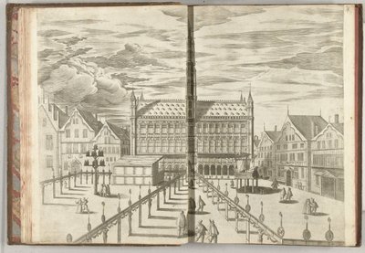 Grote Markt con Salón de la Fama, 1594 de Anonymous
