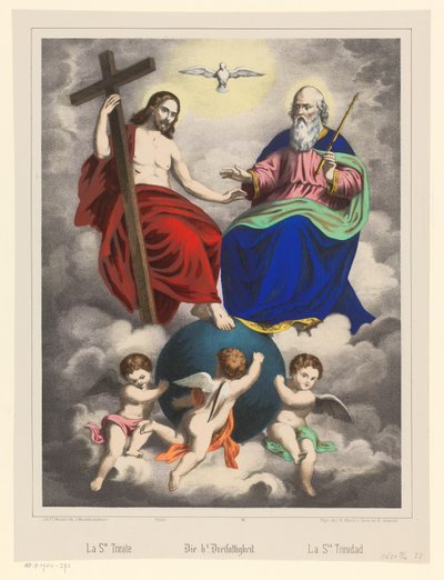 Santa Drie-eenheid
La Ste. Trinite / la H. Trinidad / La Sta. Trinidad (título en el objeto) de Anonymous