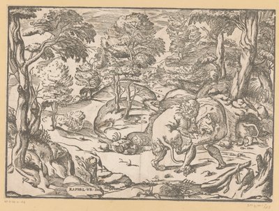 Hércules y el león de Nemea de Anonymous