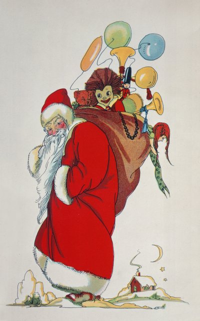Aquí Viene Santa Claus (ilustración de libro) de Anonymous