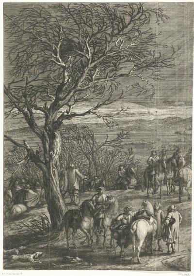 El ejército francés ante Yperen (página izquierda), 1678 de Anonymous