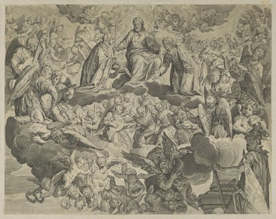 El Martirio de Santa Justina de Padua (mitad superior) de Anonymous