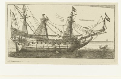 El barco La Salamandra Paisajes marinos e imágenes de barcos (título de la serie) de Anonymous
