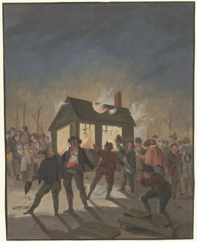 La quema de las aduanas en Ámsterdam el 15 de noviembre de 1813 de Anonymous