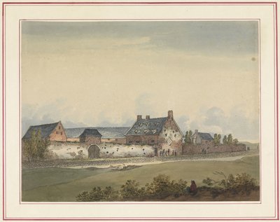 Granja La Haye-Sainte en Mont-Saint-Jean Siete platos de Waterloo y sus alrededores (título de la serie) de Anonymous