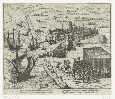 Captura de Den Briel por los mendigos de agua, 1572 de Anonymous