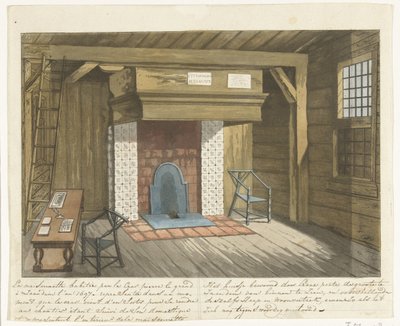 Interior de la Casa del Zar Pedro en Zaandam, 1697 de Anonymous