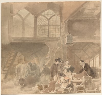 Interior de una posada de Anonymous