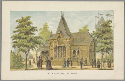 Casa Internacional del Vino en la Feria Mundial de Ámsterdam, 1883
Casa Internacional del Vino (título en el objeto)
Memoria de Ámsterdam en 1883 (título de la serie en el objeto) de Anonymous