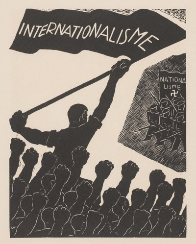 Internacionalismo versus nacionalsocialismo Contra la guerra y el fascismo (título de la serie) de Anonymous