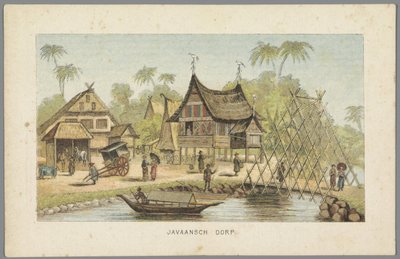Pueblo javanés en la Feria Mundial de Ámsterdam, 1883
Pueblo javanés (título en el objeto)
Memoria de Ámsterdam en 1883 (título de la serie en el objeto) de Anonymous