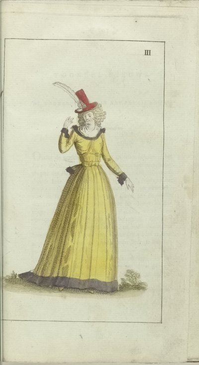 Gabinete de Moda y Gusto 1791, pl. tercero: de Anonymous