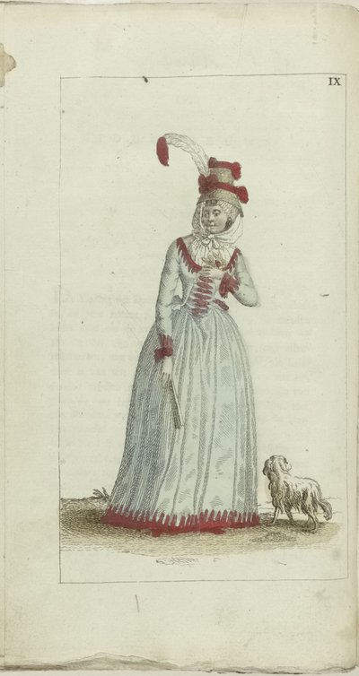 Gabinete de Moda y Gusto 1791, pl. IX de Anonymous