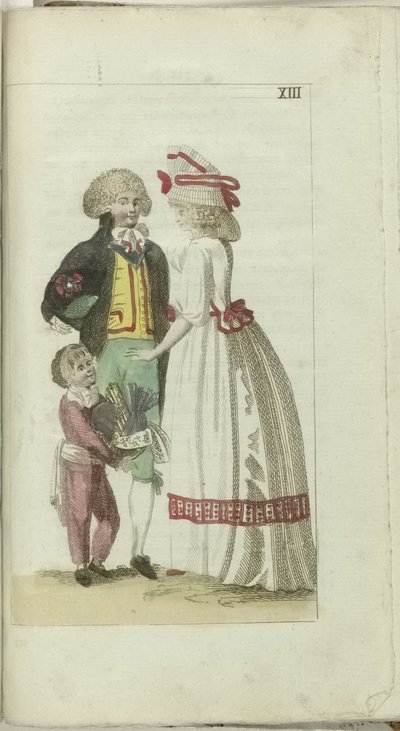 Gabinete de Moda y Gusto 1791, pl. XIII de Anonymous