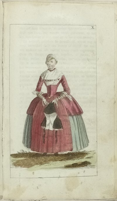 Gabinete de Moda y Gusto 1791, pl. X de Anonymous