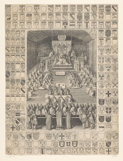 Carlos I abre la sesión del Parlamento, 1628 de Anonymous