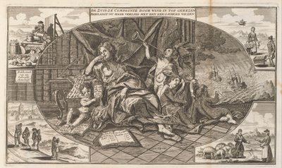 Queja de la South Seas Company, 1720 The Zuidzé Company sube a la cima por el viento / Ahora lamenta su pérdida con una criatura preocupada (título sobre el objeto) La gran escena de la locura (título de la serie) de Anonymous
