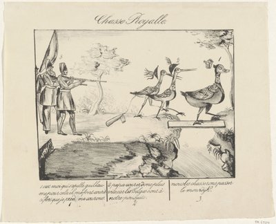 Yate real, 1830 Chasse Royalle (título sobre el objeto) de Anonymous