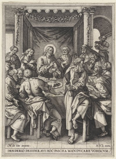 Última cena Escenas de la Pasión de Cristo (título de la serie) de Anonymous