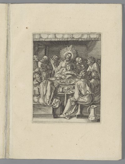 Último avondmaal The Little Pass (título de la serie) Figura de Passio Christi Ab Alberto Durer Nuremberg (título de la serie) de Anonymous