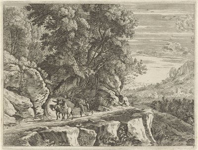 Paisaje con dos jinetes
Verscheyde aerdige lantschappen (...) (título de la serie) de Anonymous