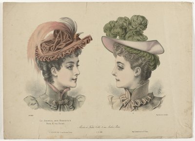 Le Journal des Modistes, 1-11-1892, No. 1916: Modes de Julia Coll (...) de Anonymous