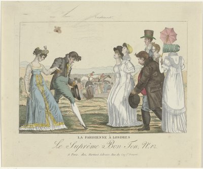 El Supremo Bon Ton. Caricaturas, 1800-1815, nº 12: El parisino en Londres de Anonymous