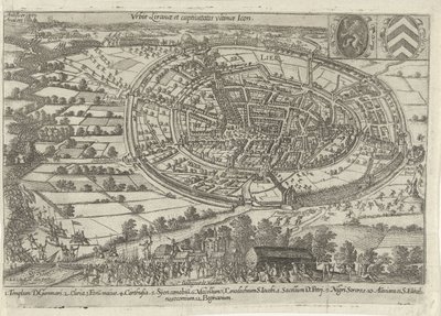 Lier capturado y abandonado por el ejército de los Estados, 1595 Urbis Liranae et captivitatis ultimae Icon (título sobre objeto) de Anonymous