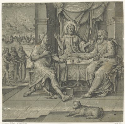 Comida en Emaús Comidas de Cristo (título de la serie) de Anonymous