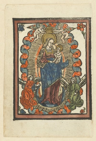 La Virgen en la media luna de Anonymous