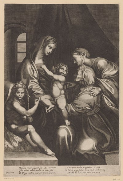 María con el Niño e Isabel, Catalina y Juan Bautista de Anonymous