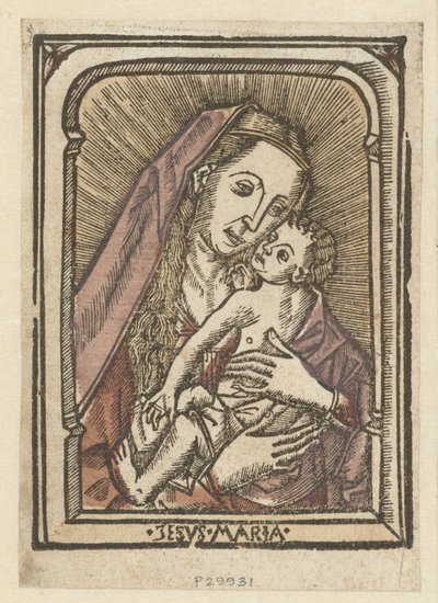 María conoció amable Jesús María (título sobre objeto) de Anonymous