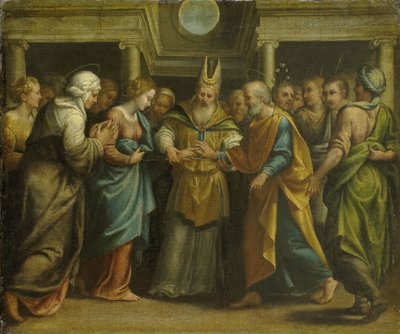 Matrimonio de María y José de Anonymous