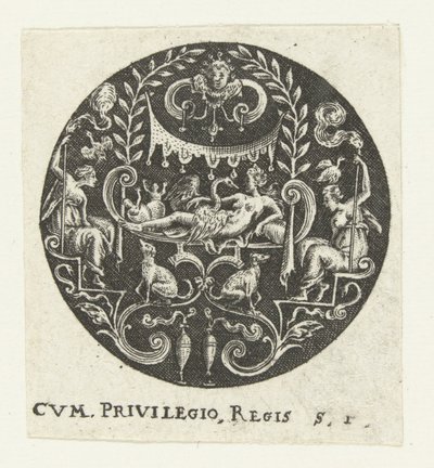 Medallón con Leda de Anonymous