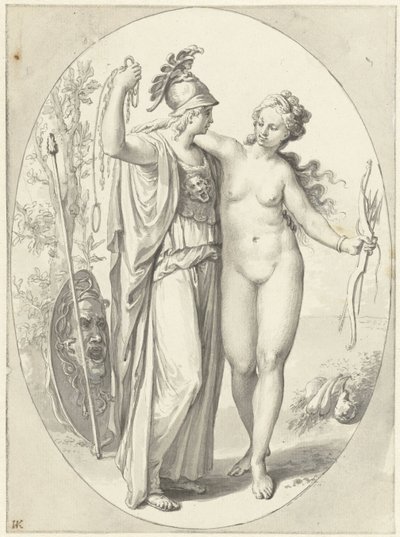 minerva y venus de Anonymous
