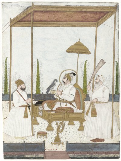Mohammed Shah ontvangt Qamar-ud-din Khan de Anonymous