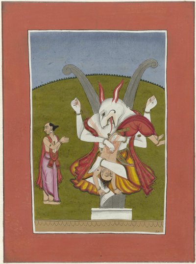 Narasimha (encarnación de Vishnu como hombre-león)
Avatares de Vishnu (título de la serie) de Anonymous