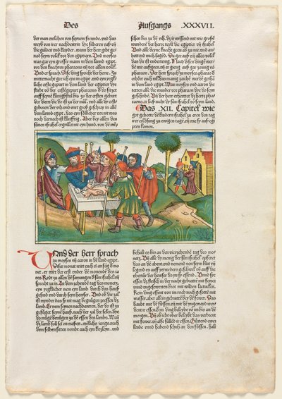 Offering of the Paschal Lamb from the German Bible published by Anton Koberger, Nürnberg de Anonymous