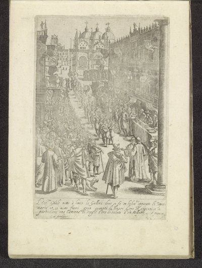 Optocht op het San Marcoplein te Venetië Scènes uit het Venetiaanse leven (título de la serie) Habiti d