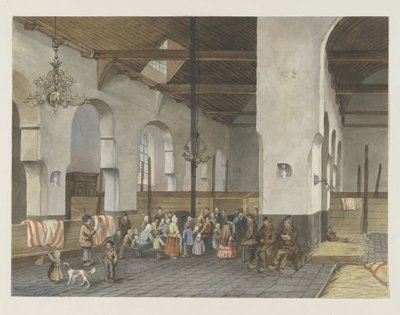 Recepción de los Veenendalers en el Geertekerk de Utrecht, 1855 de Anonymous