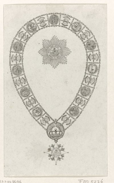 Cadena de la orden con la gran cruz de la Real Orden de Holanda, 1807 de Anonymous