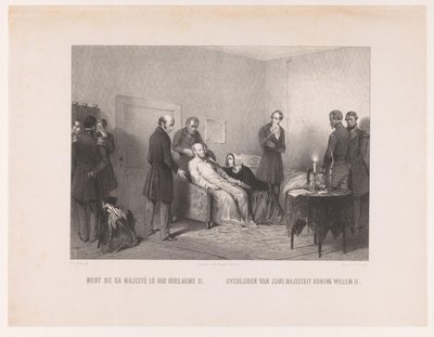 Muerte del rey Guillermo II Mort de sa majesté le roi Guillaume II / Death of His Majesty King William II (título sobre objeto) de Anonymous