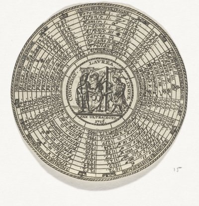 Medalla con emblema y nombres de reyes españoles de Anonymous