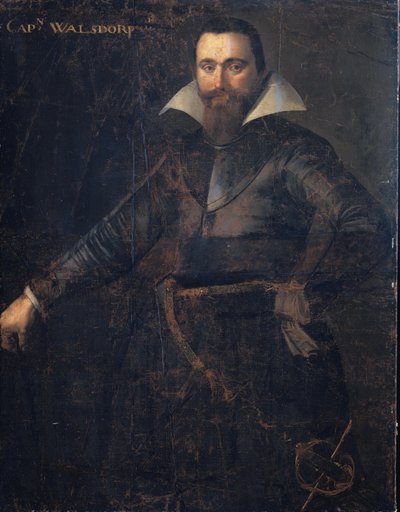 Retrato de Bartholomeus Andrio Walsdorffer, capitán de una compañía suiza para el reparto de Frisia, fallecido en Bergen-op-Zoom de Anonymous