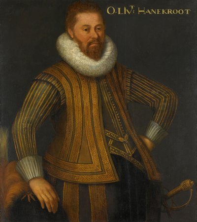 Retrato de Eberhardt Hanekrodt (Evert Hanecrot), capitán de una compañía del regimiento de Ernst Casimir de Nassau de Anonymous