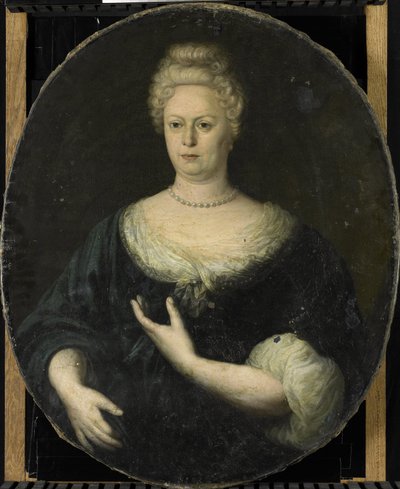 Retrato de Elisabeth van Oosten (1660-1714). Esposa de Abraham van Riebeeck de Anonymous