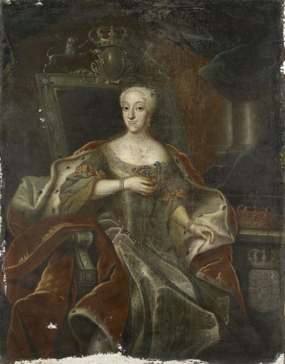 Retrato de la princesa Carlota Amalia, hija de Federico IV, rey de Dinamarca de Anonymous