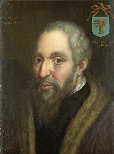 Retrato de Viglius ab Zuichemus, jurista frisón, presidente del Consejo Privado y miembro del Consejo de Estado de Anonymous